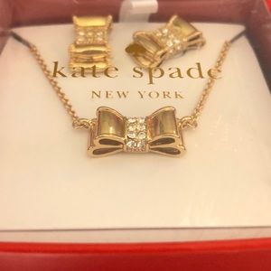 kate spade Jewelry - Kate Spade Bow Necklace and Earring Gift Set kate spade Jewelry - Kate Spade Bow Necklace and Earring Gift Set